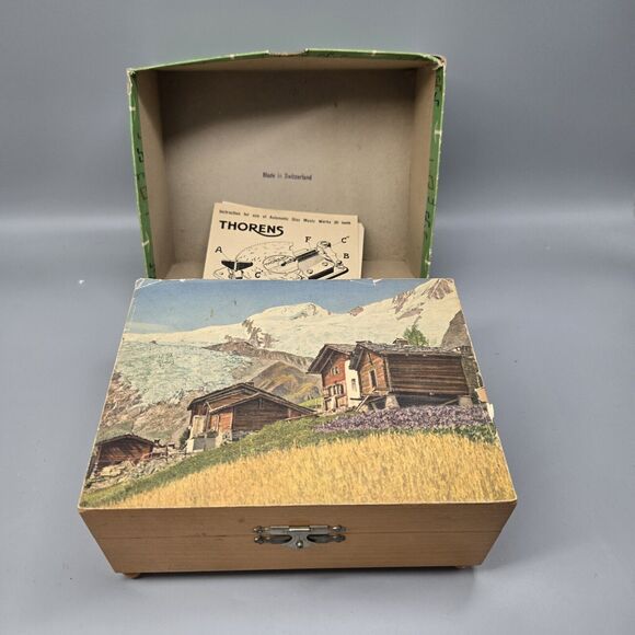 Thorens Other - Vintage Thorens Music Box With 30 Teeth Plays But Missing 5 Teeth